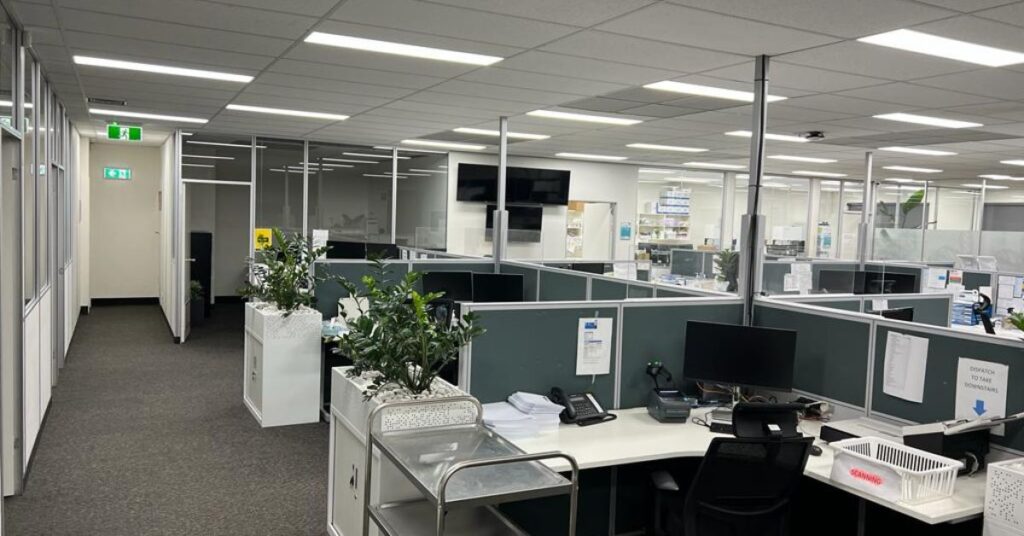 commercial cleaning service, commercial cleaners, melbourne commercial cleaners, picture of a clean office and commercial space - Core Facility Services